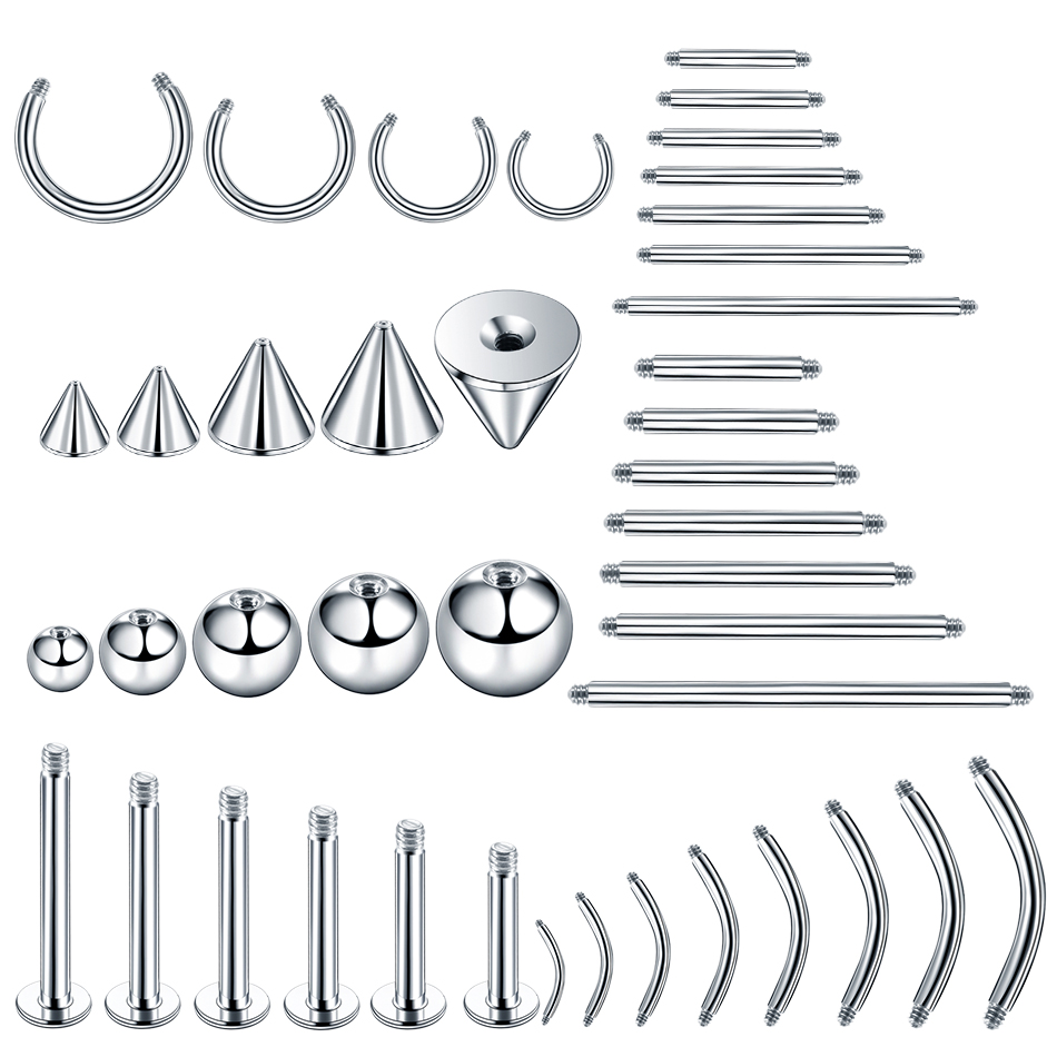 Body Jewelry Replacement Ball - 100 teile/los Stahl Ohrring Barbell Nippel