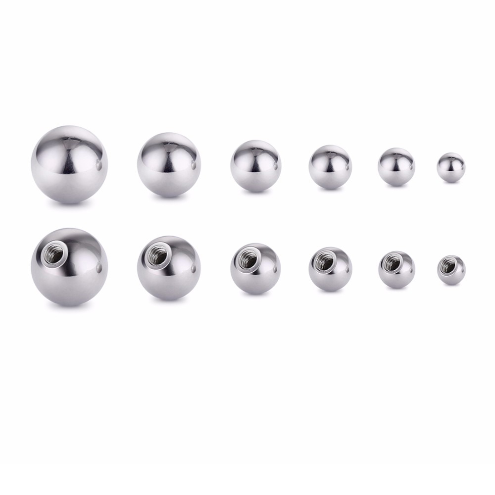 Body Jewelry Replacement Ball - 20 Stück Edelstahl Ersatz runde Kugeln