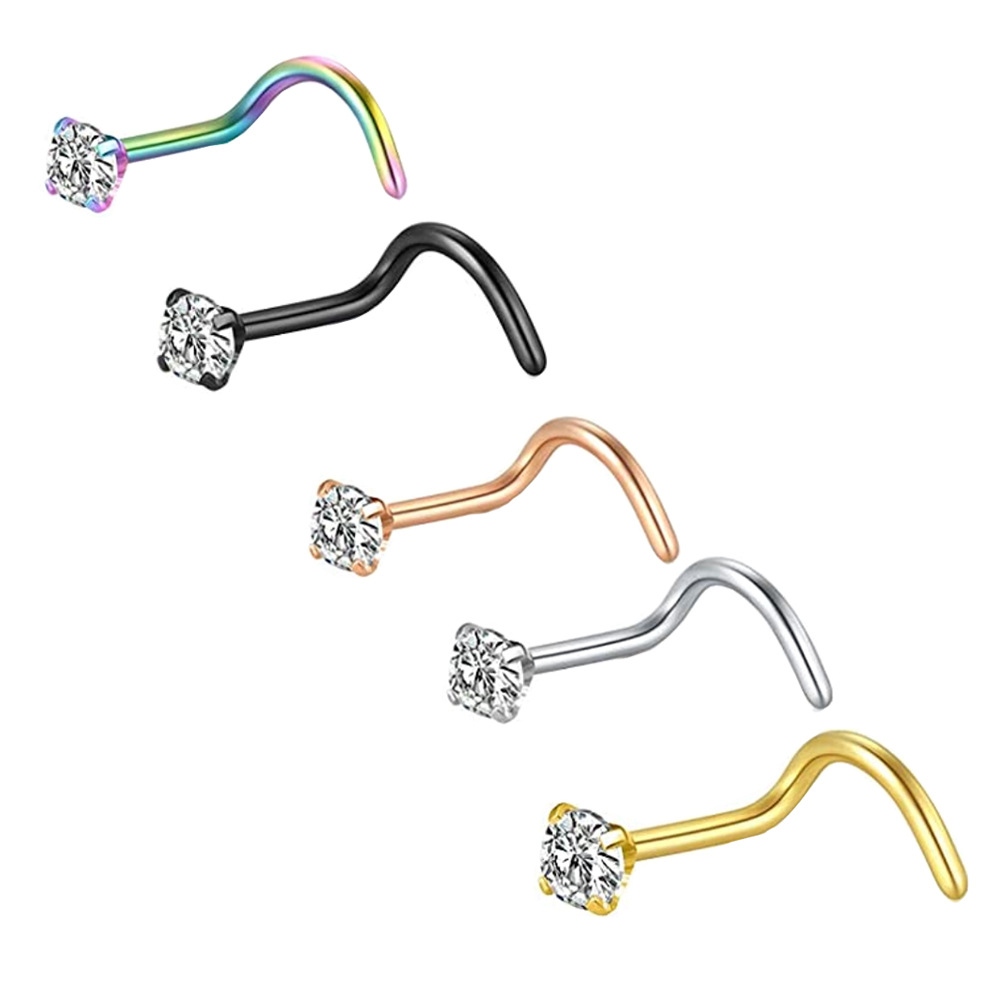 20G Nasenringe und -stecker au – Body Jewelry Surgical Steel Bewertung und Preis