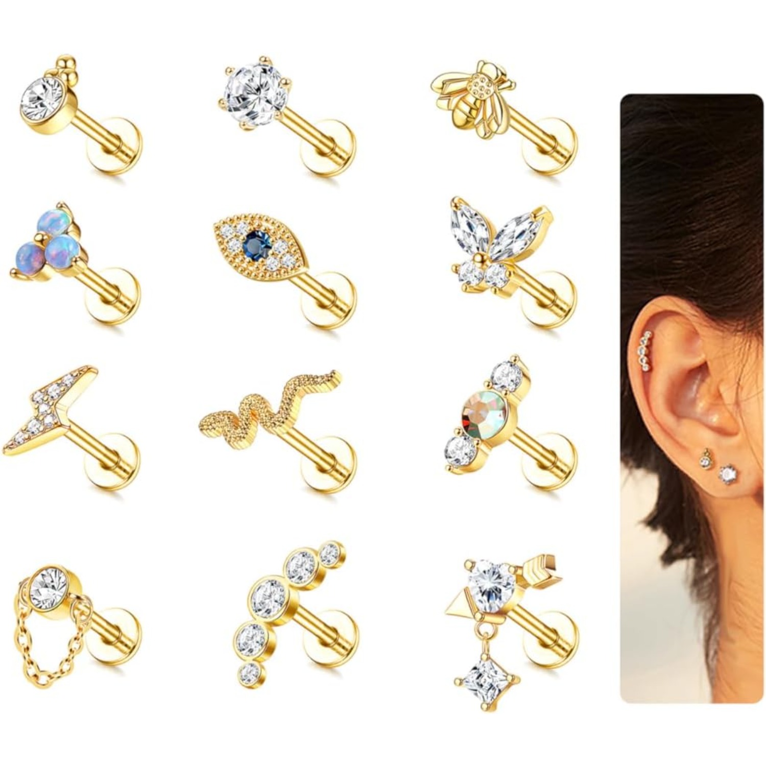 Bobisty 1 Stück Knorpel-Ohrrin – Body Jewelry Surgical Steel Bewertung und Preis