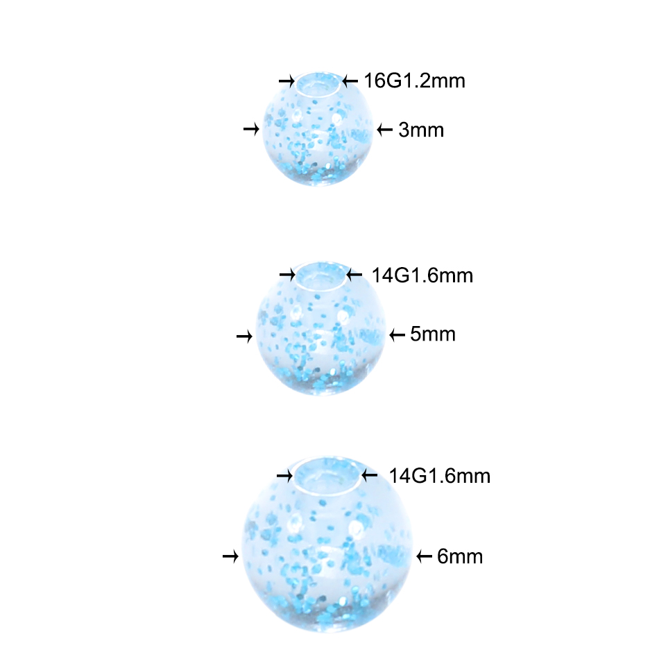 90–120 Stück bunte Acryl-Ersat – Body Jewelry Replacement Ball Bewertung und Preis