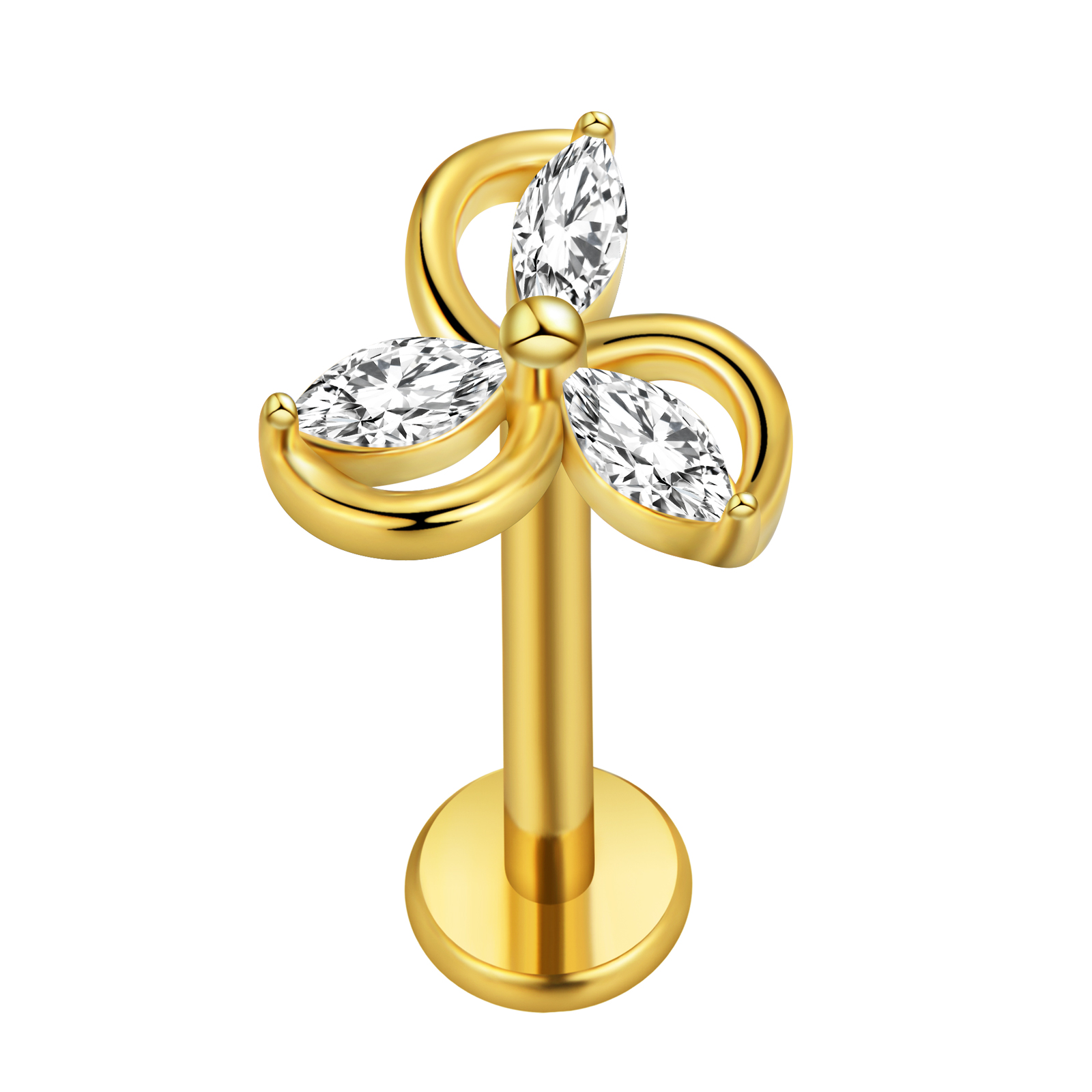 Maple Leaf Labret Piercing Ste – Body Jewelry Surgical Steel Bewertung und Preis