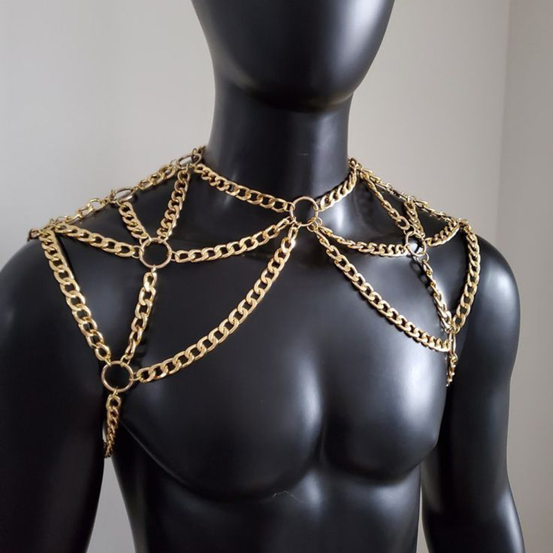 Punk Männer Schulter Körper Ke – Body Jewelry Necklace Bewertung und Preis