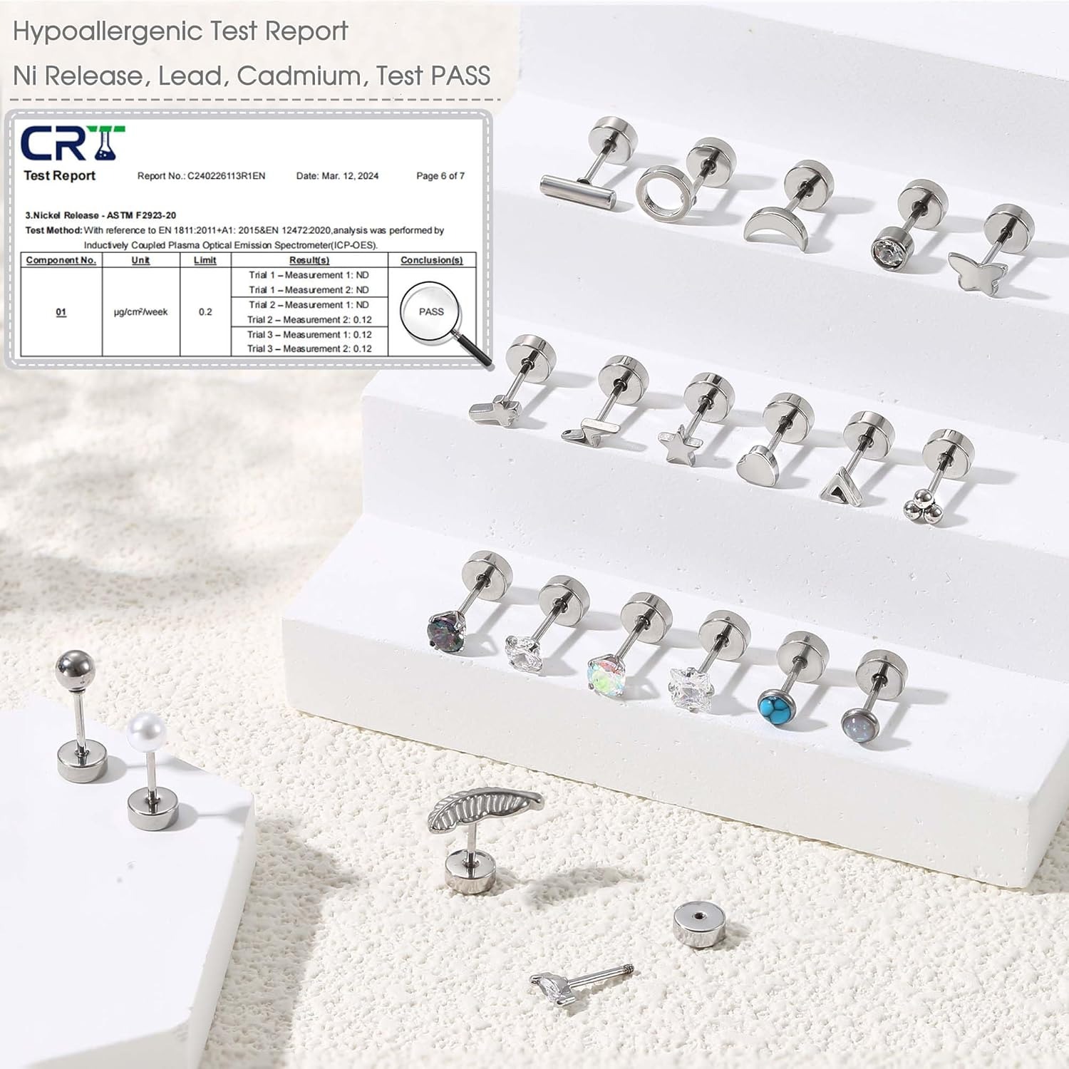 Florideco 1 Paar hypoallergene – Body Jewelry Surgical Steel Bewertung und Preis