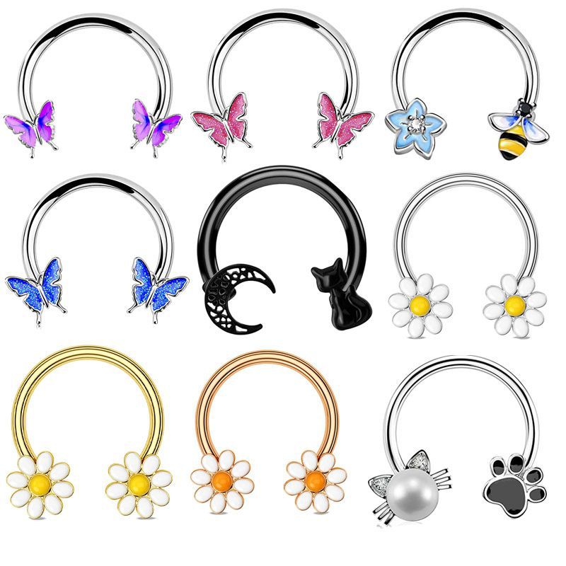 16G Septum Ring Daith Piercing – Body Jewelry Surgical Steel Bewertung und Preis