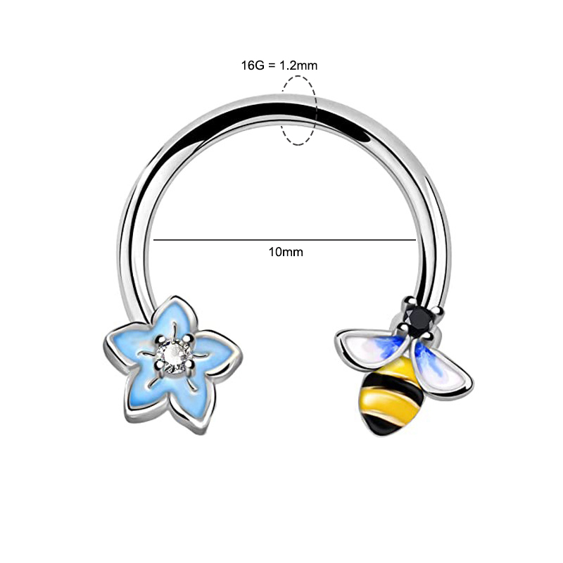 16G Septum Ring Daith Piercing – Body Jewelry Surgical Steel Bewertung und Preis
