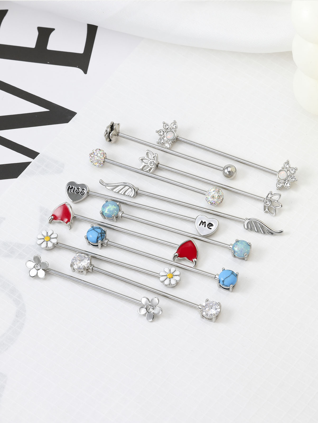 16G Pfeile Herzen Industrial B – Body Jewelry Surgical Steel Bewertung und Preis