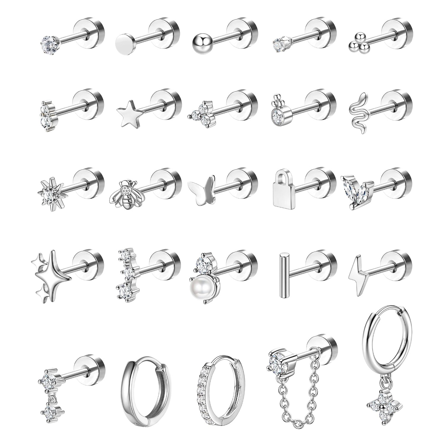 Bobisty 1 Stück Ohrringe für e – Body Jewelry Surgical Steel Bewertung und Preis